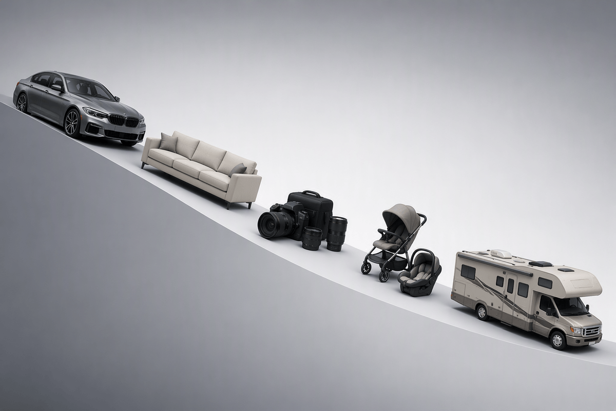 High-depreciation purchases that are cheaper rented