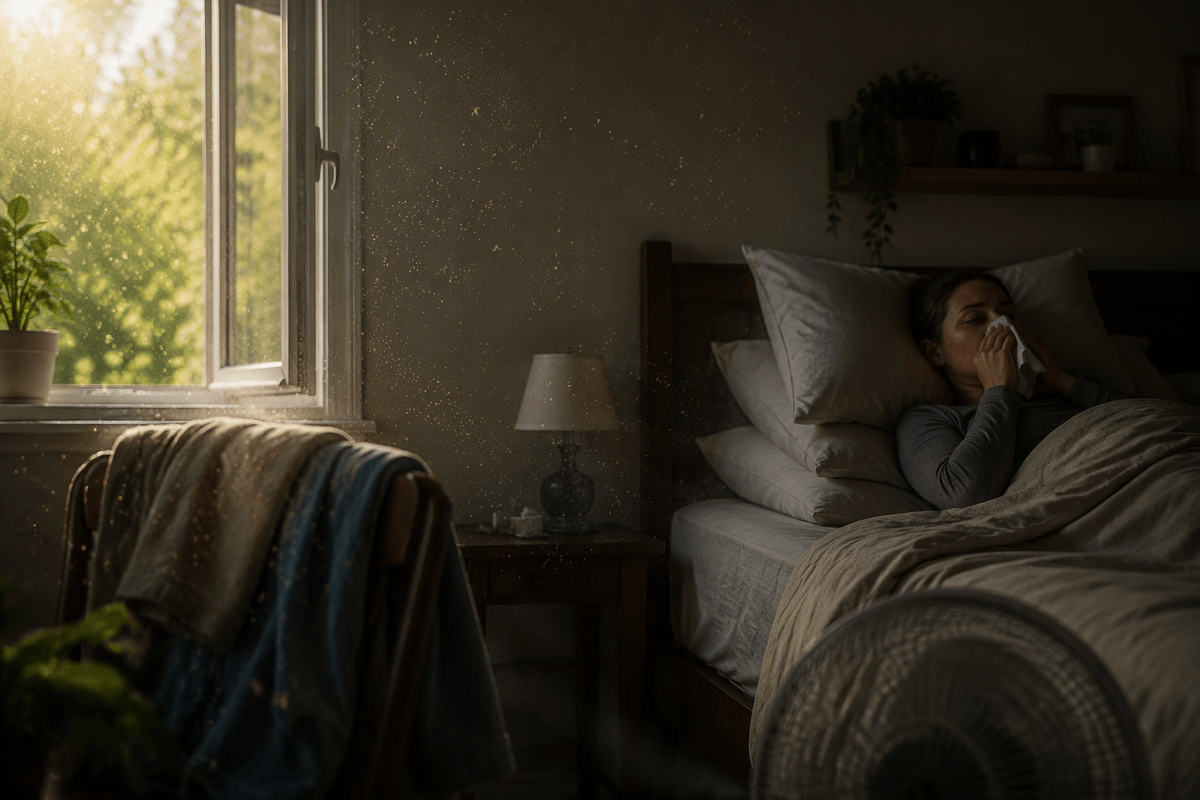 Supporting the body when allergies disrupt sleep