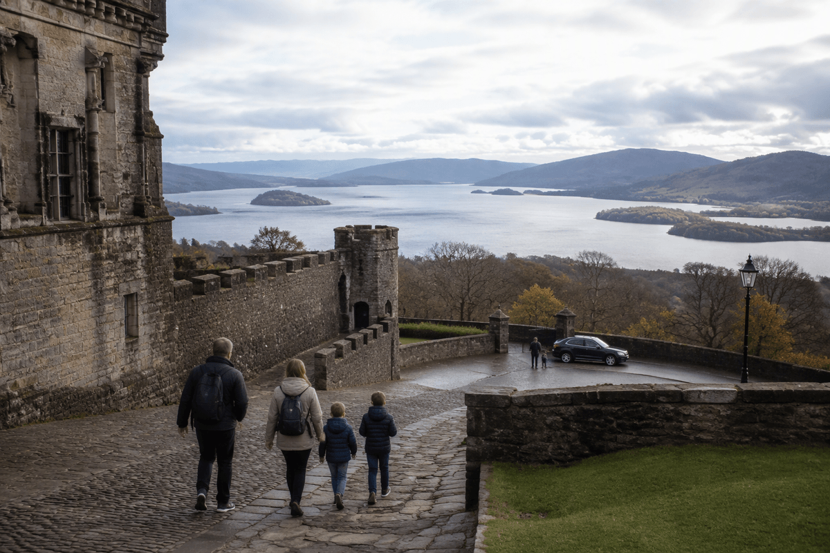 Day 2 Stirling+Lomond—Must: Stirling Castle; Opt: loch cruise; Skip: big hikes.