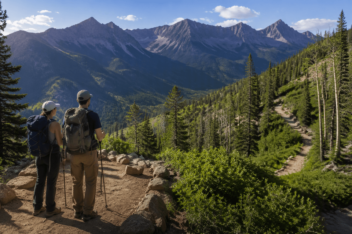 Days 1–2 Park City; Must MainSt; Opt hike; Skip late