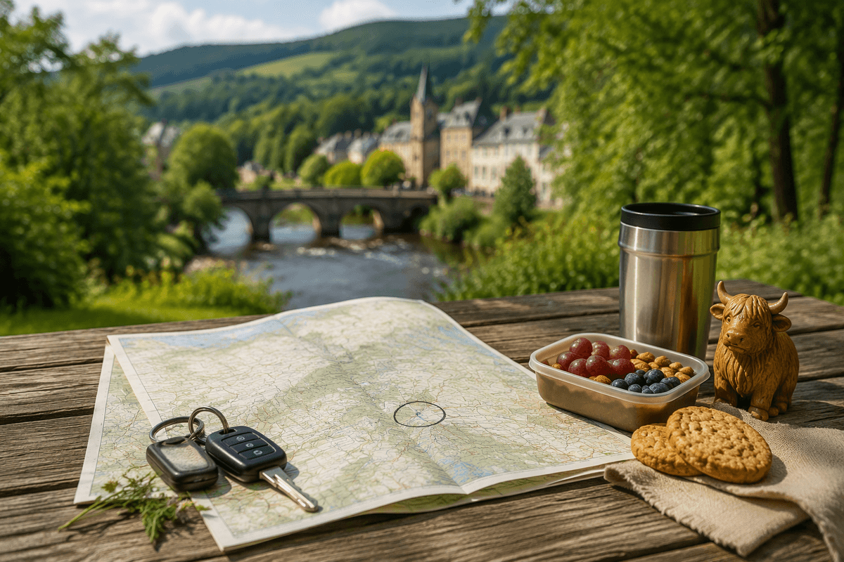 Day 5 Pitlochry loop—Must: Blair Castle; Opt: fish ladder; Skip: shopping.
