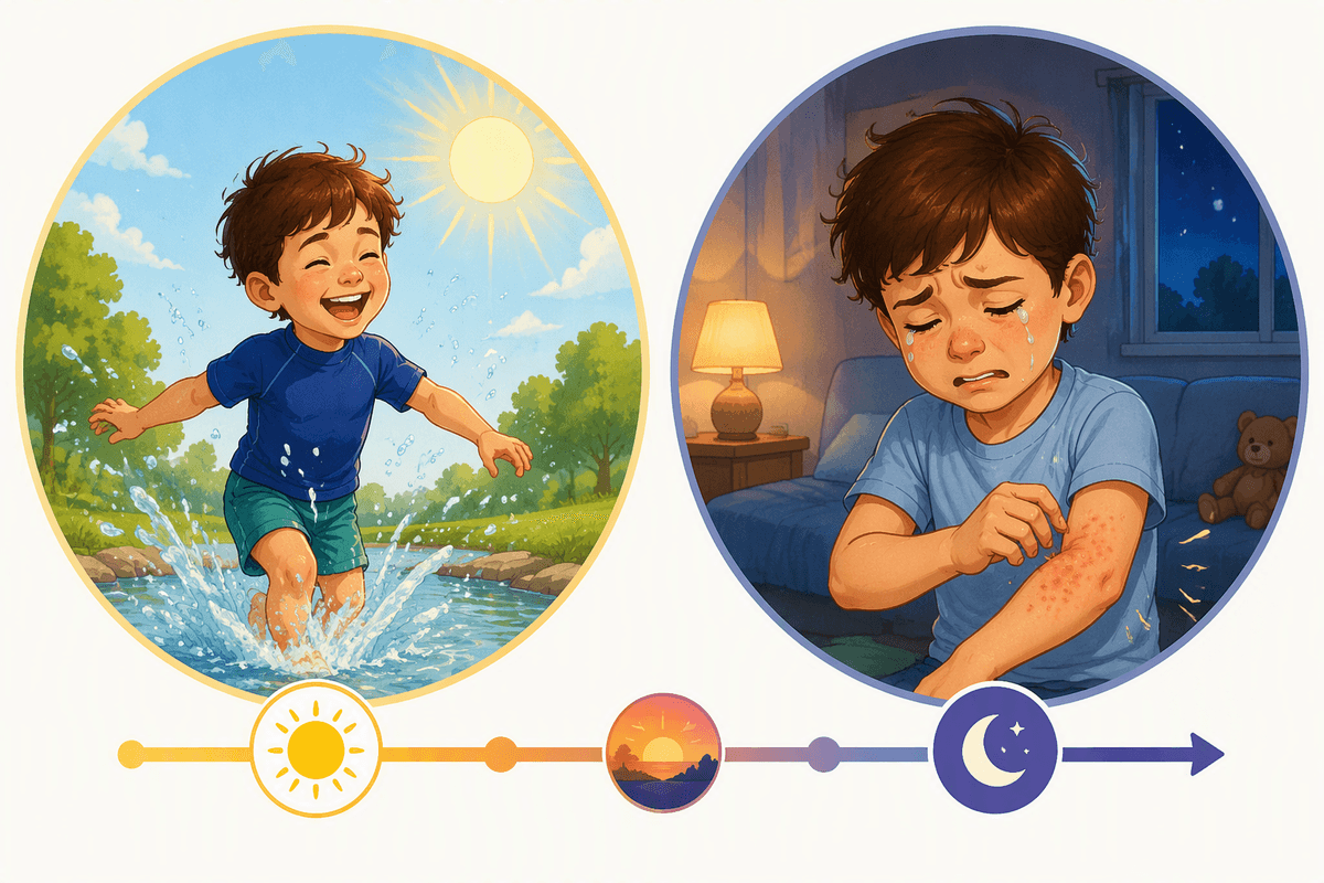 Bites, rashes, and sunburn create delayed problems